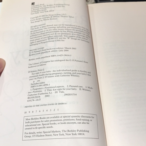 Book - Eat Right for your Baby - Picture 5 of 6